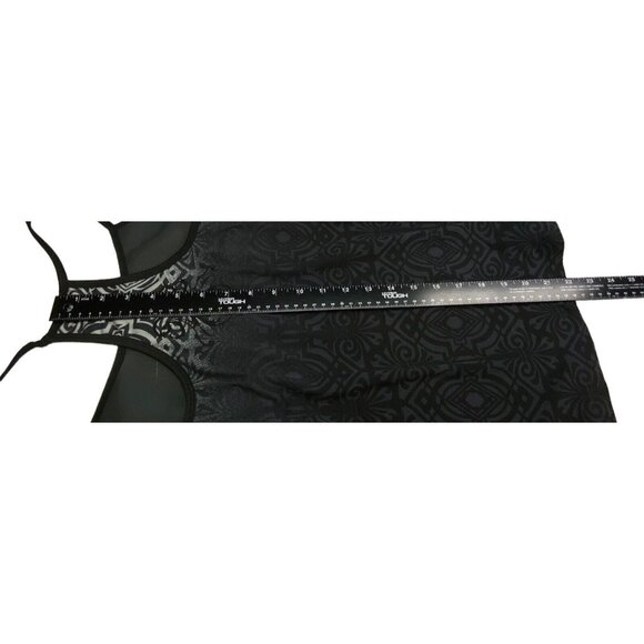 ATHLETA Women Swim Tankini Racerback Top Sz M Black Summer Swim Resort 65-6 - Picture 5 of 13